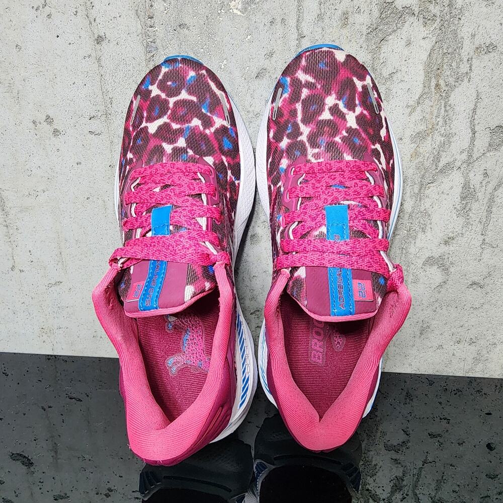 Brooks Adrenaline GTS 22 Women's Running Shoes Magenta Raspberry White Size 7.5 - Picture 3 of 6